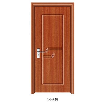 China OEM ODM Morden Design Modern Rooms Hotel Apartment Custom PVC Veneer Solid Wood Interior Door for sale