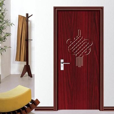 China Modern Lightweight Walnut Inside Single Door Wooden Door Good Quality Custom Cut Out Interior Room Doors for sale