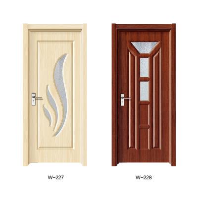 China Latest Design Waterproof Wooden Doors Interior Door Skin High Quality Wooden Selected Wood Printing for sale