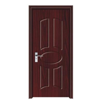 China China factory simple design modern interior teak pvc wooden door plywood doors price in bangladesh for sale