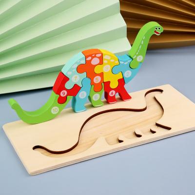 China Early Education and Brain Shaping 2021 New Designs Hot Selling 3D Wooden Puzzles Wooden Montessori Game Toys Kids Jigsaw Puzzle Educational Toys for sale