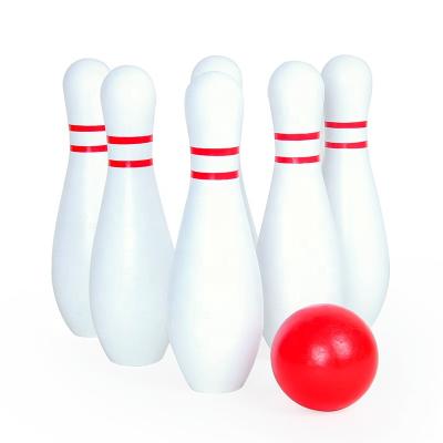 China 2022 Custom Outdoor Skittles Bowling Indoor Sports Toy Bowling Set Skittles Toy Outdoor Wooden Animal Game Garden Set for sale