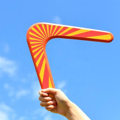 China Wooden Discs Boomerangs Ourdoor Game Flight Toys Kids Flying Game Outdoor Sports Aerial Bumblebee Australian New Product Ideas 2021 for sale