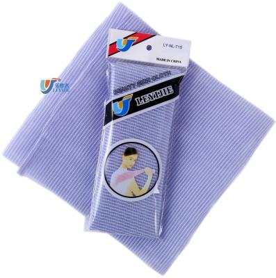 China Disposable Hot Exfoliating Bath Shower Towel Nylon Cloth Body Wash Scrubbing Exfoliate SaunaTowel for sale