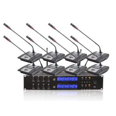 China Handheld Microphone 8 Channel MIC Tabletop Conference Microphone Handheld Wireless System for sale