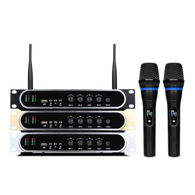 China Home Handheld Party Microphone M8 Professional Rechargeable UHF Wireless Microphone for sale