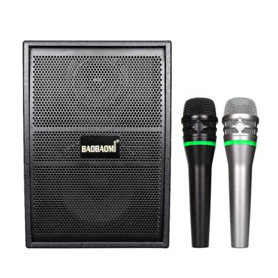 China 2022 New Home Radio Karaoke Active BT Speaker With Wireless Microphone for sale