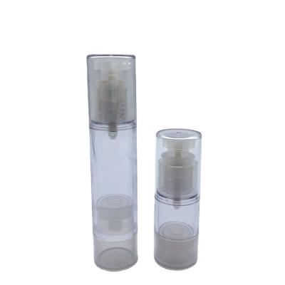 China Personal Care 20/50ML PS Pump Airless Plastic Bottle Container Cream Lotion Travel Cosmetic Set for sale