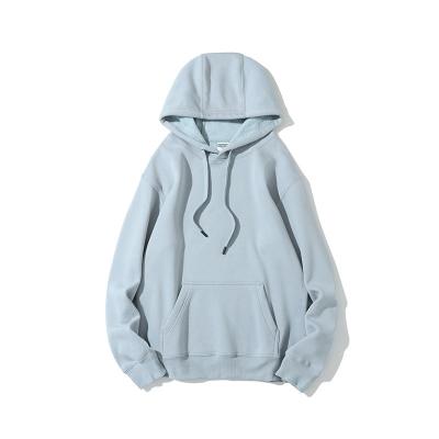 China Anti-wrinkle men fashion simple thick pullover hoodies custom logo printed embroidered men hoodies for sale