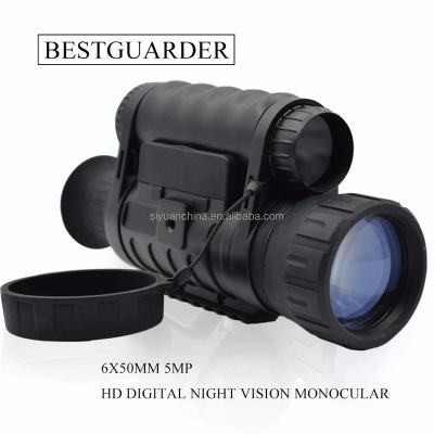 China 300-500m Bestguarder WG50 6x50 Digital Night Vision Monocular Camera for sale