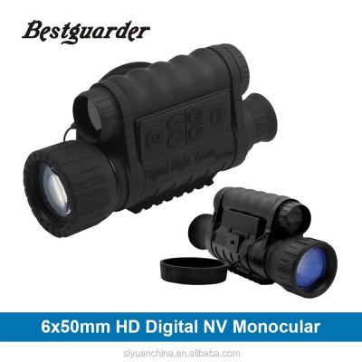 China 300-500m Bestguarder 6-30x50 HD Digital Night Vision 5MP Handheld Monocular Camera with 1.5