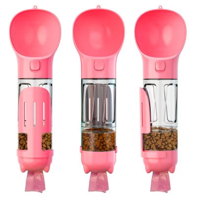 China Non-automatic multifunctional water bottle pet food portable pet water bottle pet water bottle for sale