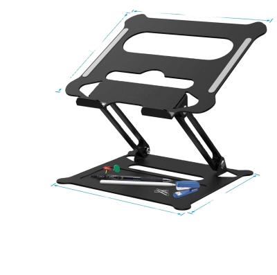 China Foldable laptop desk stand Portable Computer Stand Rriser & Multi-Angle Stand with Heat-Vent to Elevate 10~17 in Laptop Holder for sale