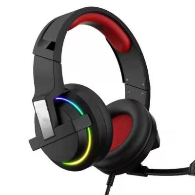 China RGB gaming headset with 7.1 virtual surrou microphone noise reduction stereo gaming headset production  for ps4 for sale