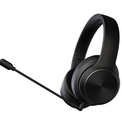 China BT 5.0 game latency delay with a folding with microphone rod 3D stereo wireless headset Black headphones for sale