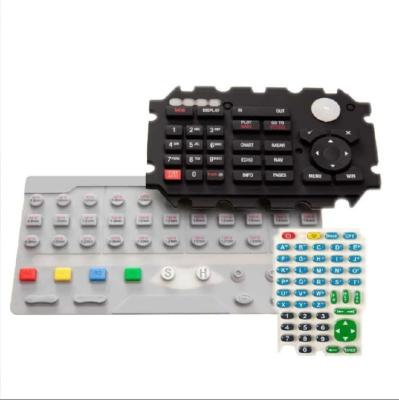 China Colorido teclado teclado de silicona de goma de membrana con EPDM NR NBR personalizado en venta