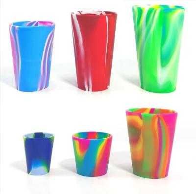 China Makkelijk schoon te maken 40 ml-600 ml Silicone wijnglas Custom Logo Silicone Bierbeker Koffiekop Te koop