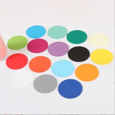 Cina Tavolo Matte Drink Coaster PVC impermeabile Isolamento termico Rotondo Moda Coaster colorati in vendita