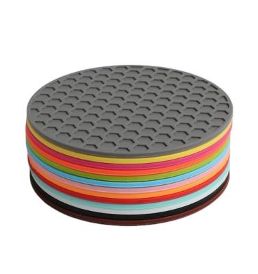 China Creative Honeycomb Cup Coaster for Insulation and Anti-slip Silicone Cup Cushion for sale