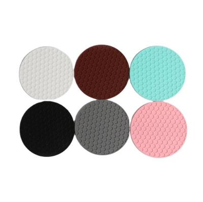 China Cubierta de silicona de coaster de absorción con ranuras profundas para taza de café de taza de taza resistente al calor en venta