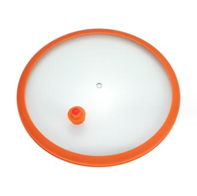 China Stocked Heat Resistant Silicone and Glass Pot Lid for Multipurpose Home Cooking Needs for sale