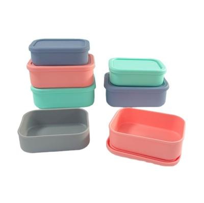 China Frisheid Behoud Food Grade Silicone Verzegelde opslag doos BPA Free Kids Bento doos Te koop