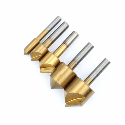 China Wood Drilling Titanium Coated Machine Cutting Tools Woodworking Countersink Drill Bit Set for sale