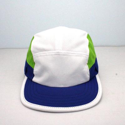 China COMMON Custom White Quick Dry Mesh Sport Hat Camp Running Cap Breathe Flat Brim Plain Sport Soft Hat for sale