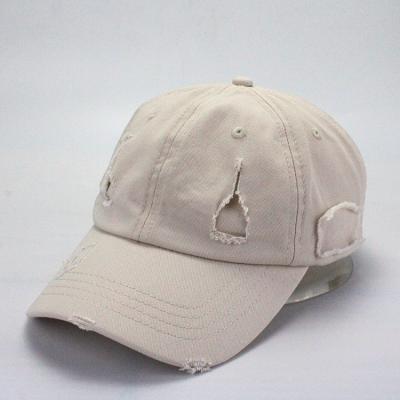 China JOINT Custom 6 Panel Dad Hat Embroidery Logo Dad Hats Distressed Baseball Caps Distressed Dad Hat for sale