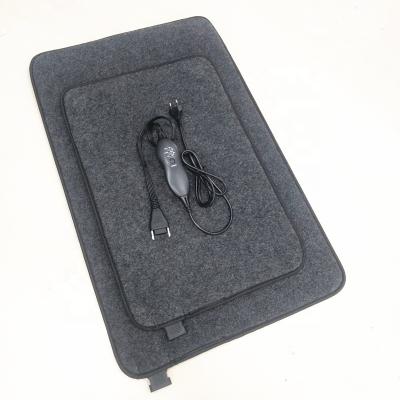 China Anti-Slip Heated Floor Cover Winter Use Heated Foot Mat For Home And Office Foot Covers for sale