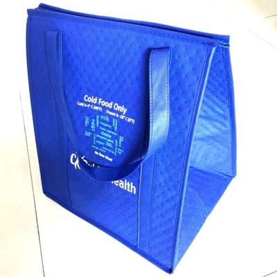 China 100% Grocery Tote Bag With Zippered Top Insulated Grocery Lunch Cooler By Eco-Friendly Packaging And Reinforced Handles for sale