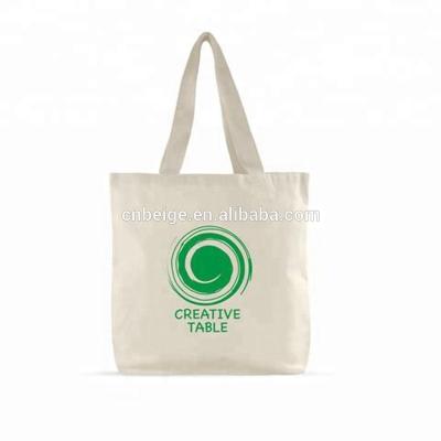 China Fashionable Recycle Simple Cotton Canvas Tote Bag Bulk Large Reusable Shopping Bag for sale