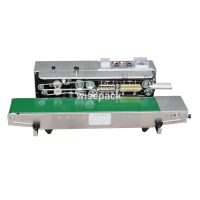 China Automatic Continuous Pouch Horizontal Sealer Plastic Food Heat Shrink Sleeve Sealing Machine for sale