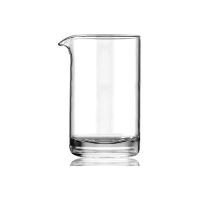 China Home Barware Bar Cocktail Mixing Glass with Seamless Plain Design and Handblown Construction for sale