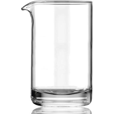 China Modern Seamless Cocktail Bar Mixing Simple Design 20 Ounce Handblown Glass Blender Old Fashioned Glass for sale