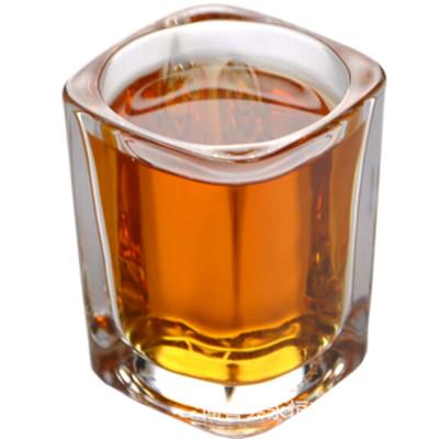 China Modern Square 65ml Mini Spirits Glass Wine Glass Cup Shot Glass For Bar for sale