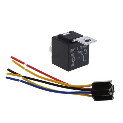 China Car Relay Waterproof DC 12V 40A 5 Pin Automotive Fuse Relay Normally Open For Car Accessories Car Waterproof Relay for sale