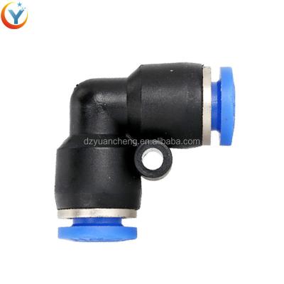 China Connect Pipes Plastic PV Union Elbow Pipe Connector And Pneumatic Fitting Quick Connector for sale