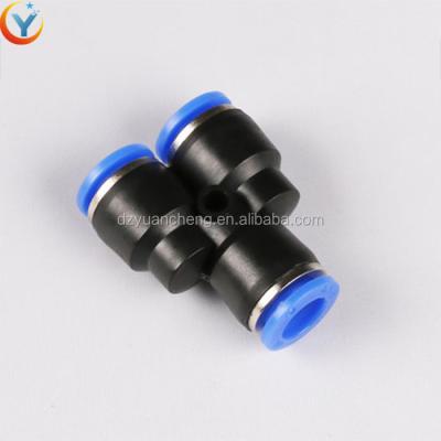 China Connect Pipes PY Y Type Tee Plastic Pipe Connector And Pneumatic Fitting Quick Connector for sale