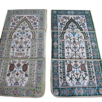 China Non-slip Islamic Foldable Travel Comfortable Prayer Mat Fashion Muslim Thick Prayer Blanket With Backrest for sale