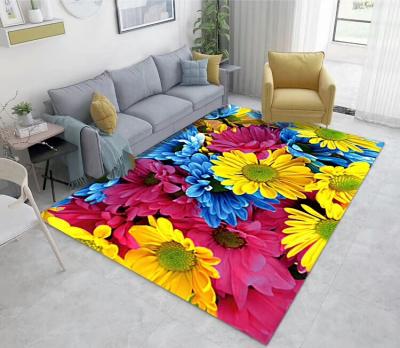 China Anti-Slip Super Soft Anti-Slippery Printed Rug For Living Room Use for sale