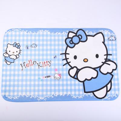 China 2020 Fashion 3D Printing Custom Non Slip Floor Use Washable Waterproof Door Mats for sale