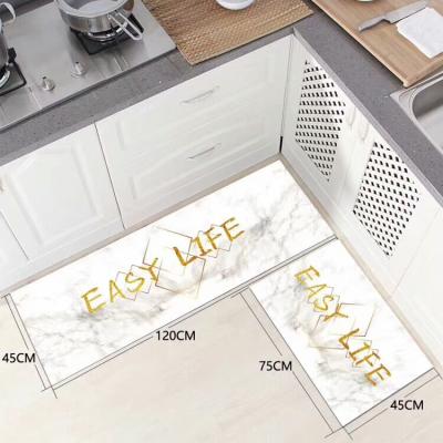 China Anti-slip Super Soft Digital Printing Anti-slippery Kitchen Mat for sale