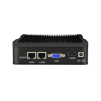 China Small Desktop Ethernet Lan Port N2840 Mini Pc Micro Pc Dual Display Mini Computer Dual Com 2 Micro Fanless Industrial for sale