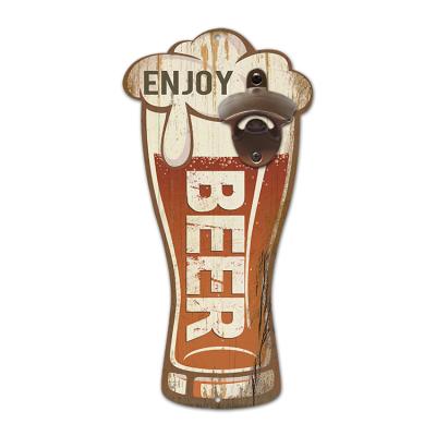 China Viable Wall Mounted Bar Beer Bottle Opener Fashion Classic Beer Bottle Openers for sale