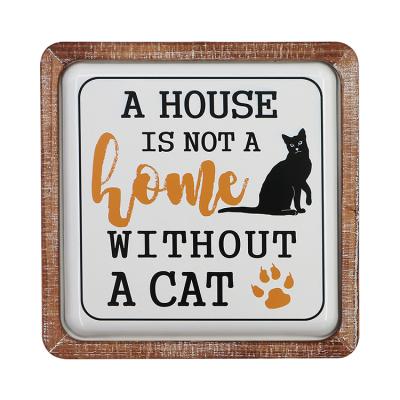 China Europe Hot Sale DecorativeWood Signs Shop Decor Outdoor MDF Wooden Signs With Dog for sale