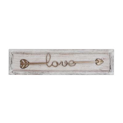 China Europe New Product Novelty Customizable Love Sign Wood Sign For Home Decor for sale