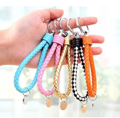 China 2020 New Fashion Rectangle Genuine Leather Genuine Leather Key Chain Decorations C2829 for sale