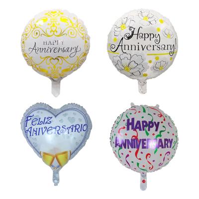 China Fashion CD547 New Product 18 Inch Round Foil Balloons Happy Birthday Party Decoration Foil Globos Memorial Party for sale