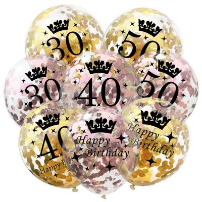 China Shape To Milestone CD544 18th 30th Birthday Party Decorations Happy Birthday Balloon Set for sale